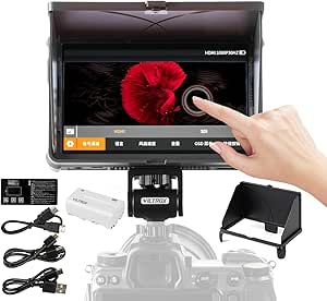 مانیتور میدان دوربین Viltrox DC-X2 2000NIT 6 اینچ 4K HDMI صفحه لمسی 1920×1080 IPS DSLR با هود Sunshade/باتری 3D LUT 160 ° Super View View Video High-Right