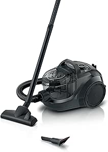 Bosch Series 4 جاروبرقی بدون کیسه 2000 وات ، bgs21wbagb سیاه