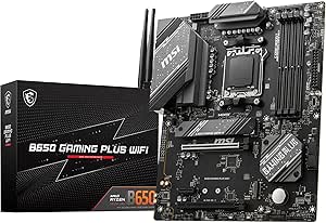 MSI B650 Gaming Plus WiFi AM5 ATX مادربرد ، چیپست AMD B650 ، ظرفیت حداکثر 4x DDR5 / 192GB ، 2x PCI-E X16 ، 2X M.2 ، Wi-Fi 6E / 2.5G LAN ، BT 5.3 ، USB 3.2 C / A ، HDMI / DP-سیاه