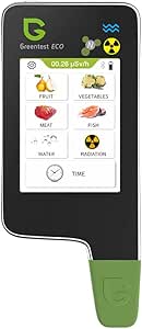 Greennovo Greentest Eco 6 تست کننده نیترات دیجیتال را بخوانید ، TDS PPM RATECTION RATECTION PPM Geiger Counter برای گوشت ، میوه ، سبزیجات