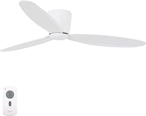 پنکه سقفی هوایی Lucci Fan Radar Airfusion Fan با کنترل از راه دور به قطر فن سقفی بسیار مسطح قطر 132 سانتی متر سفید