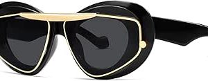 عینک آفتابی دو قاب مد Vanlinker برای زنان ضخیم قاب Aviator Aviator Frame Designer Designer Designer VL9828