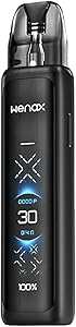 کیت Geekvape Wenax Q Ultra Vaping ، صفحه نمایش لمسی بزرگ HD ، باتری ماندگار ، MTL و RDL کامل ، 2ml ، Q سازگار با Q ، سیگار E ، Geekvape vaping ، کیت استارت ، بدون نیکوتین (کربن سیاه)