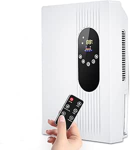 dehumidifier خانگی ، خاموش کردن خودکار فوق العاده آرام ، رطوبت ساز جمع و جور کوچک قابل حمل ، دو حالت و کنترل رطوبت ، رطوبت ساز فوق العاده آرام ، مخزن آب 2200 میلی لیتر (White B)
