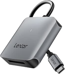Lexar RW510 CfExpress Type B کارت خوان ، حداکثر 10 گیگابیت در ثانیه ، USB 3.2 Gen 2 CF کارت حافظه برای کارت B نوع CFE ، CF Card Reader شامل کابل USB Type-C (LRW510U-BNHNG)