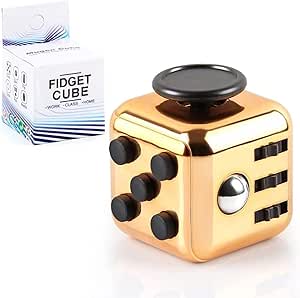 اسباب بازی مکعب Mumoo Bear Infinity Cube برای بزرگسالان و کودکان ، نسخه جدید Fidget Toy Toy Stress و Anvance Ompence ، کشتن زمان اسباب بازی های فیدجیت مکعب بی نهایت برای کارکنان دفتر (طلای ستمگر)