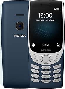 تلفن ویژگی Nokia 8210 با اتصال 4G ، نمایشگر بزرگ ، پخش کننده داخلی MP3 ، رادیو FM بی سیم و بازی مار کلاسیک (سیم کارت دوتایی)-آبی تیره
