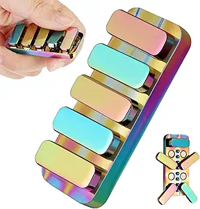اسباب بازی های Fidget برای بزرگسالان ، فلزی کشویی فلزی EDC مغناطیسی Haptic Fidget با 3 سطح سر و صدا ، بزرگسالان با صدای بلند و سریع اسباب بازی ، اسباب بازی های مغناطیسی میز کلاس اداری ، استرس تسکین و اضطراب
