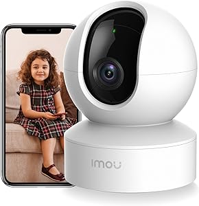 دوربین IMOU 2K برای دوربین های WiFi Home Camera Security 360 درجه دوربین نظارتی سرپوشیده دوربین فوق العاده تمیز ، صدای غیرطبیعی برای مانیتور کودک دید شب ، ردیابی هوشمند (DK2 2K)