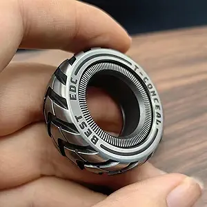 EDC FIDGET SLIDERS FIDGET TOYS تسکین استرس برای بزرگسالان فلزی مغناطیسی ADHD CASUAL FIDGET RINGS بلوک های سکه هاپتیک (به روزرسانی تایر)