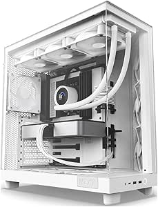 NZXT H6 Flow Mid Tower Case – سفید