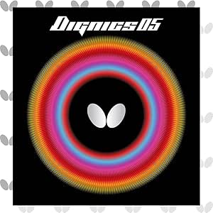 Butterfly Dignics 05 لاستیک تنیس روی میز | لاستیک تنیس روی میز پروانه | 1.9 یا 2.1 میلی متر | قرمز یا سیاه | 1 ورق لاستیکی تنیس میز معکوس | لاستیک تنیس روی میز حرفه ای