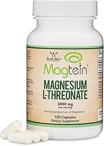 منیزیم L Threonate ، Magtein ™ ، خواب و پشتیبانی شناختی – جذب زیاد – بیشترین شکل زیستی منیزیم – 2000 میلی گرم – 120 کپسول