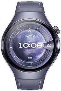 Huawei Watch 5 Smart Watch-فناوری چند ضخامت X-TAP ، اندازه گیری اکسیژن با نوک انگشت در زمان واقعی ، پشتیبانی خلاصه سلامتی ESIM ، دو حالت باتری مختلف ، سازگار با iOS و Android ، فلزی