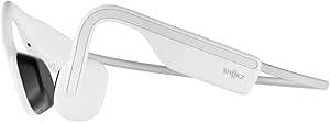 هدفون های بی سیم Shokz OpenMove ، هدست ورزشی هدایت استخوان بلوتوث با میکروفون ، 6 ساعت بازی و ضد آب IP55 برای اجرای دوچرخه سواری (سفید)