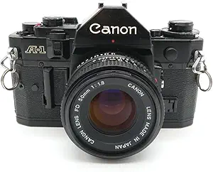 دوربین فیلمبرداری Canon A-1 A1 35mm SLR با لنزهای Canon 50mm 1.8 (تجدید شده)
