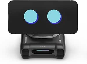 MankibibleFuture Looi Robot-Space Black-AI Desktop همراه با تعامل صوتی Chatgpt ، حافظه ، شخصیت ، ژست و تشخیص چهره ، پشتیبانی عاطفی و شارژ بی سیم 10W