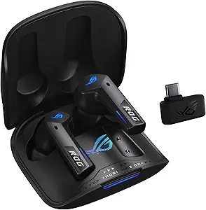 هدفون های بازی بی سیم ASUS ROG CETRA (2.4 گیگاهرتز و بلوتوث 5.3 ، ROG Speednova ، 24 بیتی 96 کیلوهرتز صوتی ، دیراک اوپئو ، میکروفن های AI-Conduction ، ANC سازگار ، 46 ساعت باتری)-سیاه