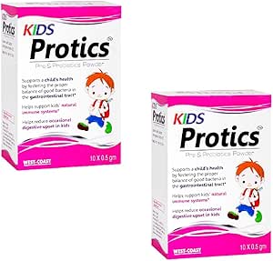 پودر PRE و Probiotics Protics – پشتیبانی از سلامت هضم ، 10 0. 0.5 گرم (بسته 2)