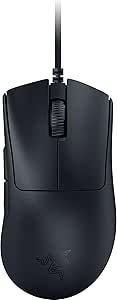Razer Deathadder V3 Wired Mouse Mouse: 59G فوق العاده سبک وزن – سنسور نوری Pro 30K – سوئیچ های سریع GEN -3 – Hyperpolling 8k Hz – 6 دکمه قابل برنامه ریزی – کابل ارگونومیک – Black