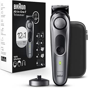کیت سبک Braun All-in-One Series 7 7440 ، هدایای تعطیلات برای مردان ، کیت تراشیده با برش 12 در 1 برای ریش ، بدن ، مانسپ ، کلیپرز مو و موارد دیگر