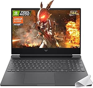 لپ تاپ بازی HP Victus ، 15.6 اینچی FHD IPS 144Hz ، AMD Ryzen 5-8645HS ، Nvidia Geforce RTX 4050 ، Wi-Fi 6 ، Backlit KB ، Win11 Home ، W/Mouse Pad (8 گیگابایت RAM | 512GB PCIE SSD))