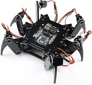 کیت ربات Hexapod Freenove | پروژه مبتنی بر آردوینو | تمشک پی | Spider Walking Crawling 6 Legged | آموزش دقیق | برنامه اندرویدی | Wi-Fi Wireless RC 2.4G سروو