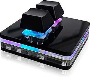 BTXETUEL NONO OSU KEYPAD 2-KEY RED AXIS RED AXIS بازی USB ، صفحه کلید مکانیکی HOTSWAP ، صفحه کلید Mini Mechanica RGB برای بازی های ماکرو و ریتم.