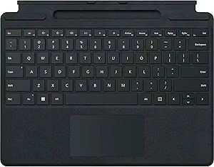 صفحه کلید Signature Microsoft با قلم باریک 2 برای Surface Pro 8 ، 9 و X ، سیاه