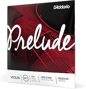 مجموعه رشته های ویولن D’Addario Prelud ، مقیاس 4/4 ، تنش متوسط