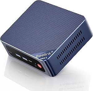 Beelink Mini PC ، Mini S13 Pro Intel 13th N150 (حداکثر 3.6 گیگاهرتز) ، 16 گیگابایتی DDR4 500GB SSD ، پشتیبانی رایانه 4K نمایشگر HDMI دوگانه/WiFi6/BT5.2/USB3.2/WOL Home/Office