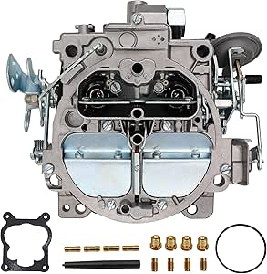Nenkuten Rochester Quadrajet Carburetor جدید 4 بشکه برای 1901r 4MV Chevy 1966-1973 Big Small Block Gmc Corvettes 1975-1979 MANUAL CHOKE CHOKE CHOKE CHEVROLET 327 350 427 454 1901-GG 4-BBL