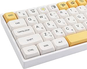 Kowvowz PBT Keycaps 138 Keys xda رنگ تصوری کلیدی کلاه عسل کلیدی درپوش کلاهبرداری 61/64/75/84/104/108 کلیدها (ژاپنی)
