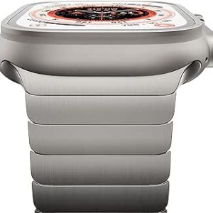 سازگار با Apple Watch Ultra 2 Band 49mm 45mm 44mm 42mm 41mm 40mm 40mm 38mm ، مردان و زنان فلزی فلزی ضد زنگ برای سری Iwatch SE/8/7/6/5/4/3/2/1