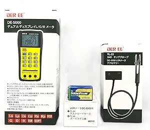 DE-5000 با دقت بالا LCR متر با TL-21 TL-22