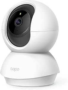 TP-Link Tapo Pan/Tilt 1080p وضوح 1080p ، 360 درجه چرخش دوربین امنیتی | ردیابی حرکت | حرکت حرکت و کودک گریه | صوتی 2 طرفه | چشم انداز شب | با Alexa & Google Home کار می کند (Tapo C200)