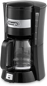 دستگاه قهوه فیلتر De’longhi ، 1.25 لیتر ، خاموش خودکار و سیستم ضد قطره ، ICM15210.1 – سیاه