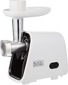Black & Decker 1500W 3-in-1 گوشت مینر/چرخ دستی/تولید کننده سوسیس White FM1500-B5 2 سال ضمانت