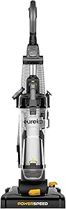 Eureka Upright جاروبرقی قدرت Turbo Corded خلاء قدرتمند مکش قدرتمند چند منظوره سبک در یک خلاء برای حیوانات خانگی برای موهای حیوانات خانگی ، فرش ، کف سخت ، کف کاشی سیاه