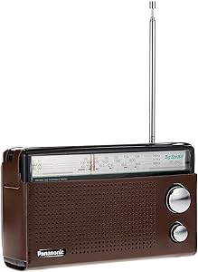 رادیو قابل حمل باند Panasonic 3 (مدل: RF-562DGC1-K) ، قهوه ای