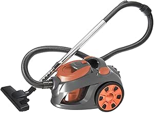 جاروبرقی 3300W ، 20KPa Cyclone Filtration Multi-Cyclonic Canister جاروبرقی با کابل 5 متر ، 3 لیوان گرد و غبار ضد باکتری قابل شستشو برای موهای حیوان خانگی خانگی ، کف سخت ، فرش