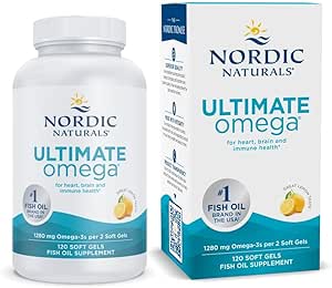 Nordic Naturals ، Ultimate Omega ، لیمو ، 1000 میلی گرم ، 120 ژل نرم