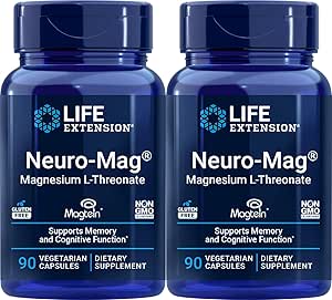 Life Extension Neuro-Mag Magnesium L-Threonate ، 90 Count (2 بسته)