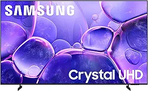 سامسونگ کلاس 65 اینچی Crystal UHD U8000F 4K SMART TV (مدل 2025) محتوای رایگان بی پایان ، پردازنده کریستال 4K ، طراحی MetalStream ، امنیت ناکس ، الکسا داخلی