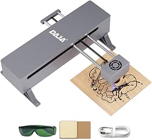 IROVAMI DAJA DJ7 ENGRAVER 5W دستگاه علامت گذاری نیمه هادی با منطقه کاری 150×150 میلی متر 0.01 حکاکی دقت حکاکی درگاه های چند منظوره محافظ چشم مناسب برای فلز چوب