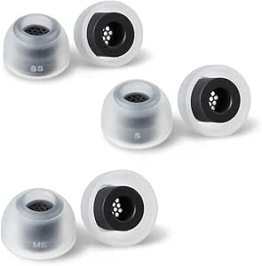 AZLA SednaEarfit MAX برای Galaxy Buds2 Pro Phantom Black / 3 جفت (S/MS/M)