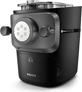 Philips Pasta Maker Series 7000 – Proextrude Technology ، Weighing Auto ، کاملاً اتوماتیک ، 8 دیسک شکل ، سیاه (HR2665/93)