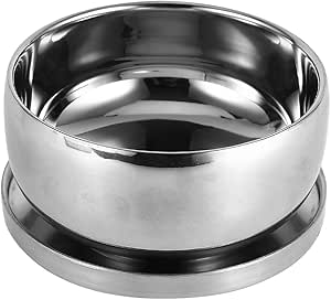 کاسه صابون اصلاح کرایفوکت، لیوان صابون اصلاح مردانه، کاسه لیوان اصلاح فلزی نقره ای با درب و کف ضد لغزش، ابزار اصلاح صورت برای اصلاح مرطوب