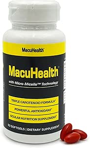 فرمول کاروتنوئید سه گانه Macuhealth – ویتامین های چشم برای بزرگسالان – 90 سافت ژل، عرضه 3 ماهه
