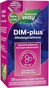 مکمل Nature’s Way DIM-Plus، دی ایندولیل متان، 120 کپسول، (بسته بندی ممکن است متفاوت باشد)